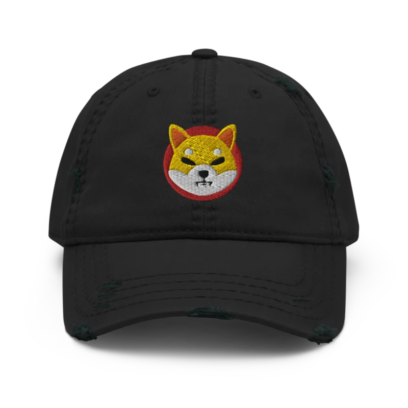 SHiba Inu Distressed Baseball Cap