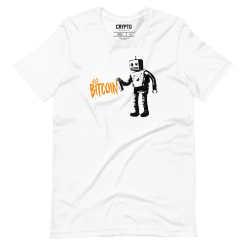 Bitcoin: Banksy Robot T-Shirt