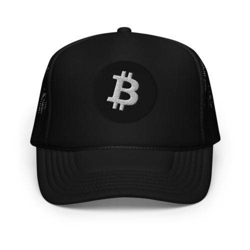 Bitcoin (Black Logo) Foam Trucker Hat