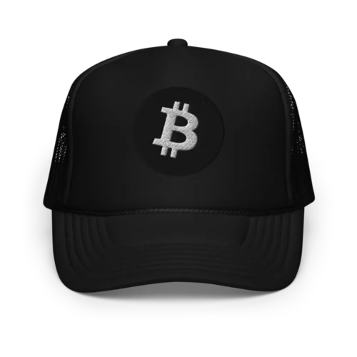 Bitcoin (Black Logo) Foam Trucker Hat