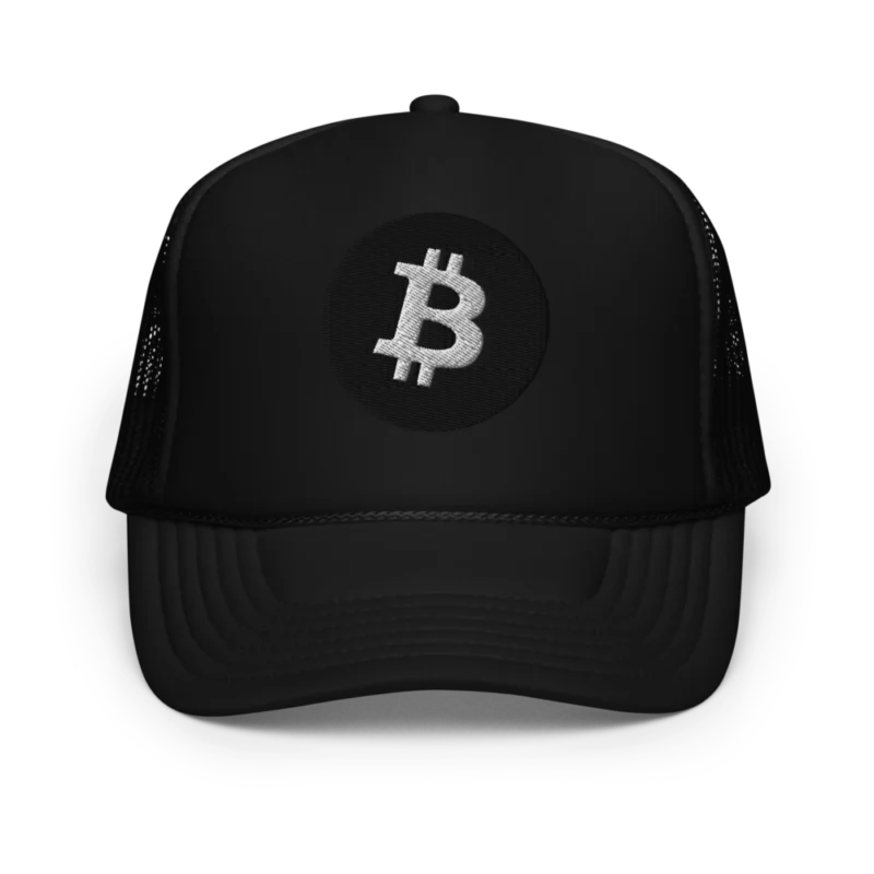 Bitcoin (Black Logo) Foam Trucker Hat
