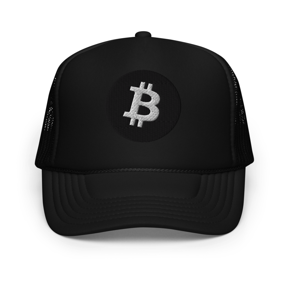 Bitcoin (Black Logo) Foam Trucker Hat