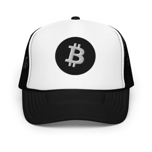 Bitcoin (Black Logo) Foam Trucker Hat