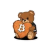 Bitcoin Teddy Bear Sticker