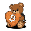 Bitcoin Teddy Bear Sticker