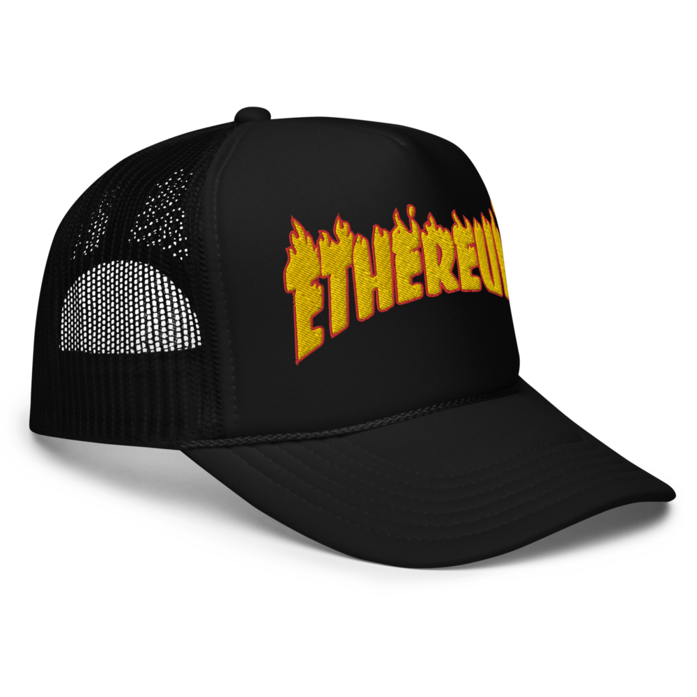 Ethereum: Flames Edition Foam Trucker Hat