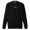 Bitcoin (Embroidery) Premium Sweatshirt