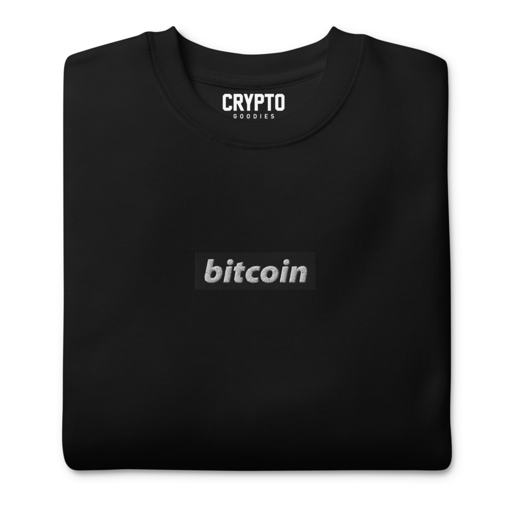 Bitcoin (Embroidery) Premium Sweatshirt