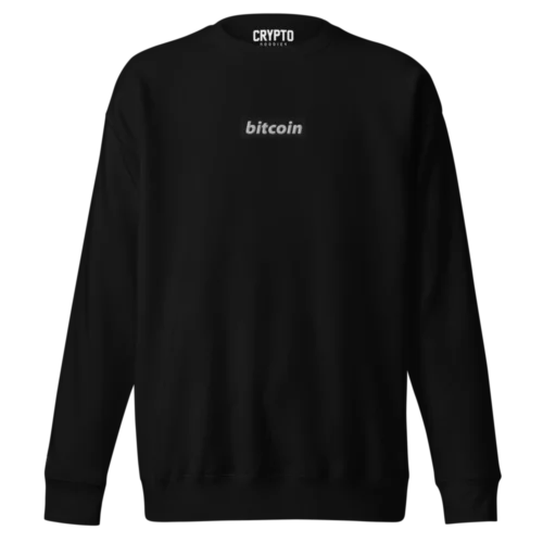Bitcoin (Embroidery) Premium Sweatshirt