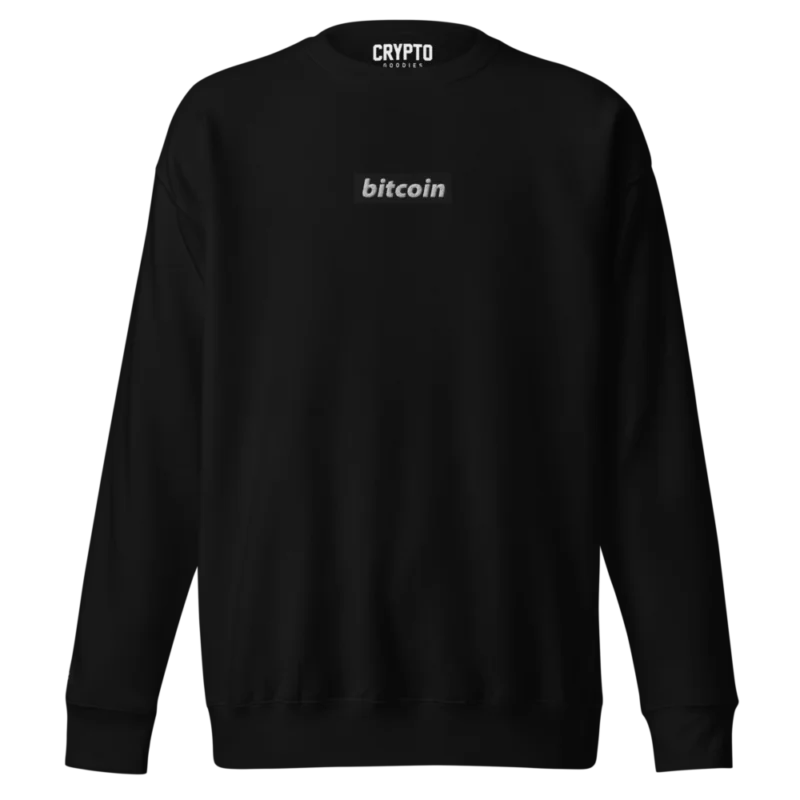 Bitcoin (Embroidery) Premium Sweatshirt