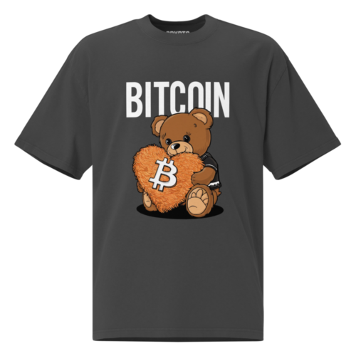 Bitcoin Teddy Bear Oversized T-Shirt