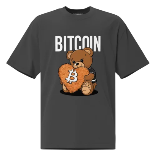 Bitcoin Teddy Bear Oversized T-Shirt