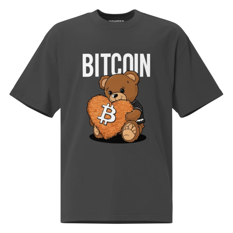Bitcoin Teddy Bear Oversized T-Shirt