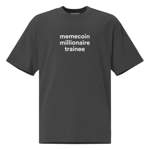 Memecoin Millionaire Trainee Oversized T-Shirt