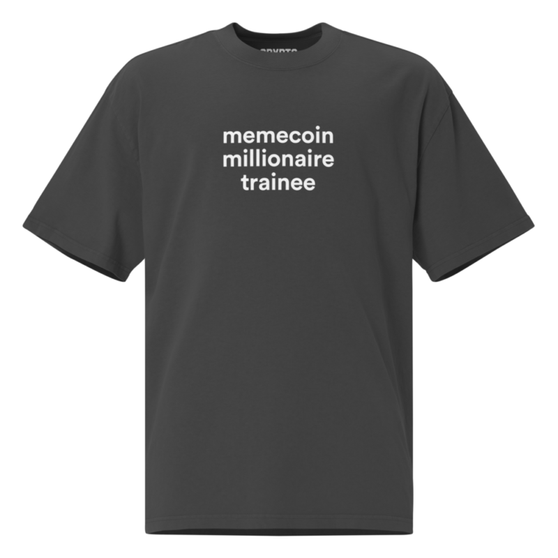 Memecoin Millionaire Trainee Oversized T-Shirt