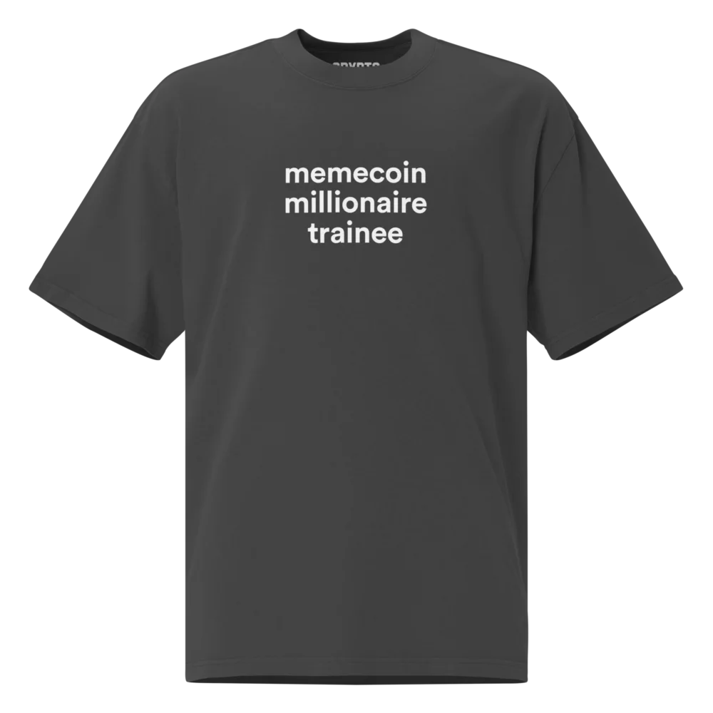Memecoin Millionaire Trainee Oversized T-Shirt