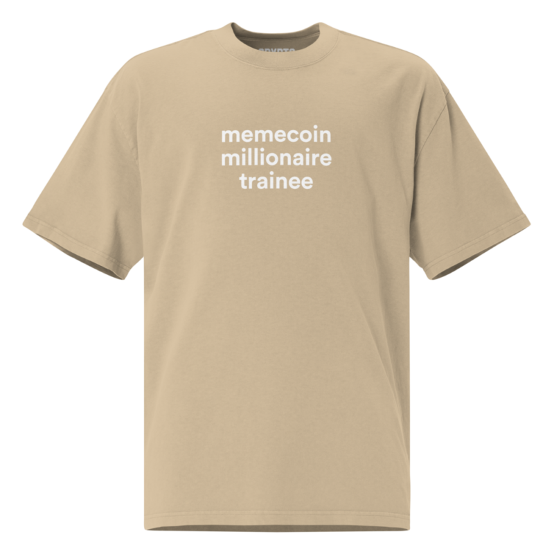 Memecoin Millionaire Trainee Oversized T-Shirt