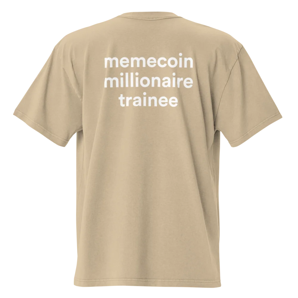 Memecoin Millionaire Trainee Oversized T-Shirt - Image 4