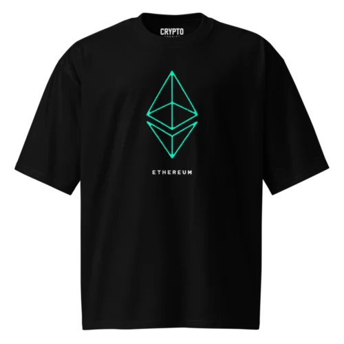 Ethereum Grunge Logo Oversized T-Shirt