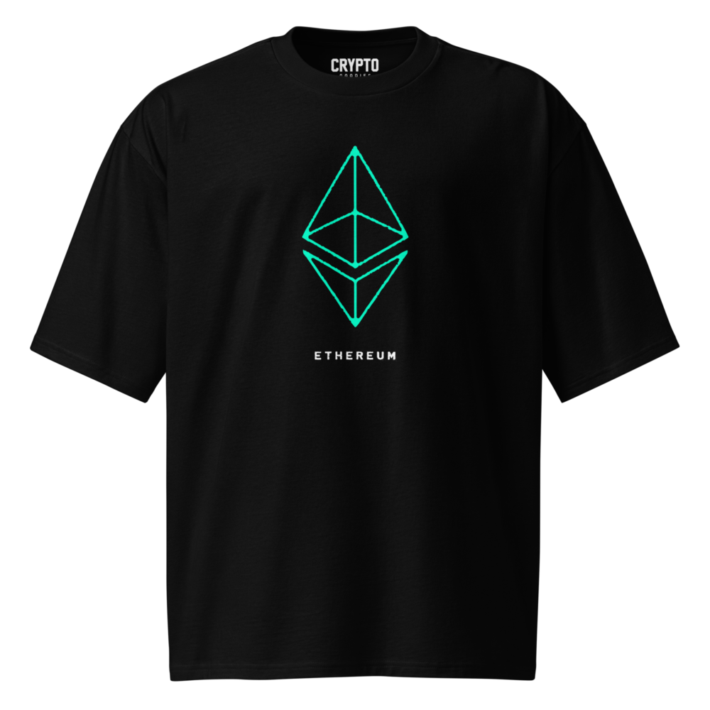 Ethereum Grunge Logo Oversized T-Shirt