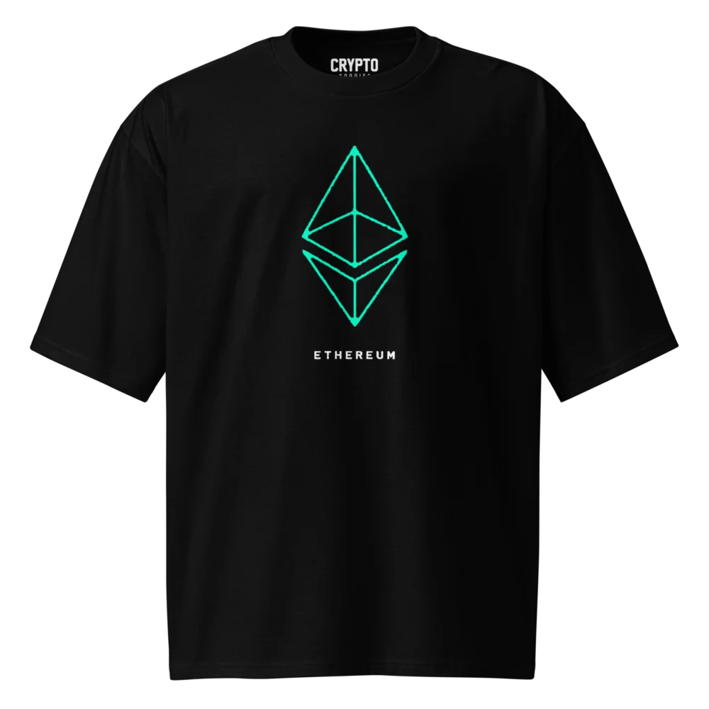 Ethereum Grunge Logo Oversized T-Shirt