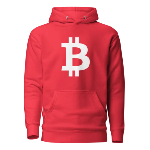 Large Bitcoin Logo Hoodie