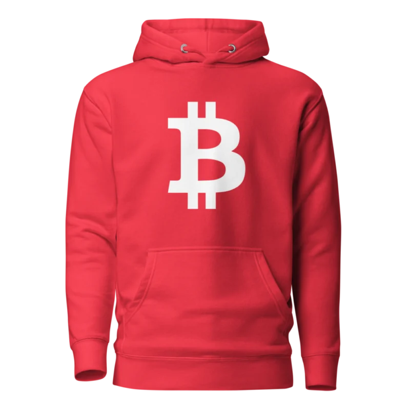Large Bitcoin Logo Hoodie