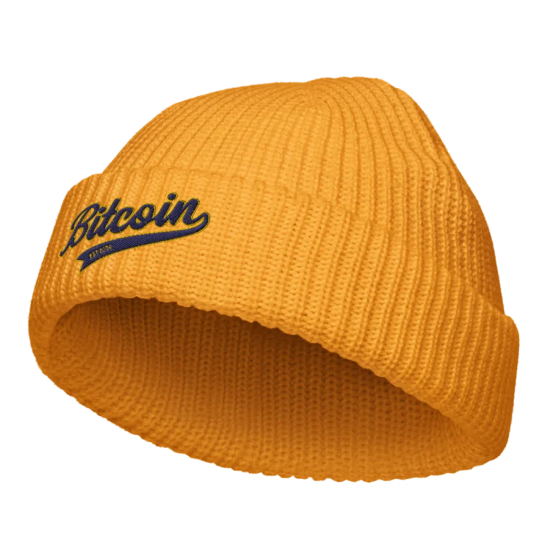 Bitcoin Baseball Fisherman Beanie