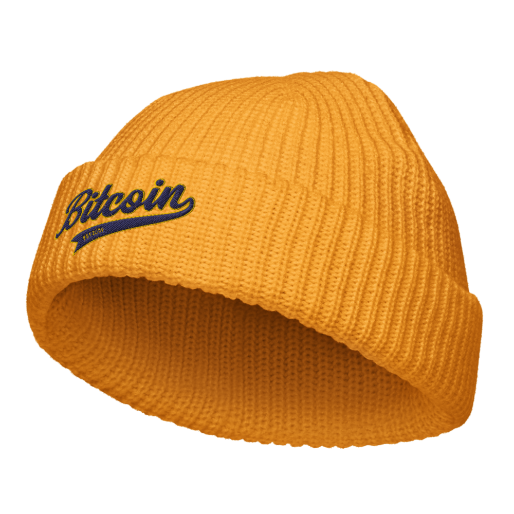 Bitcoin Baseball Fisherman Beanie