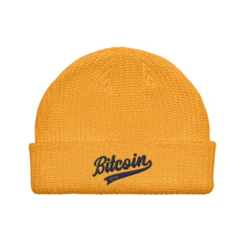 Bitcoin Baseball Fisherman Beanie