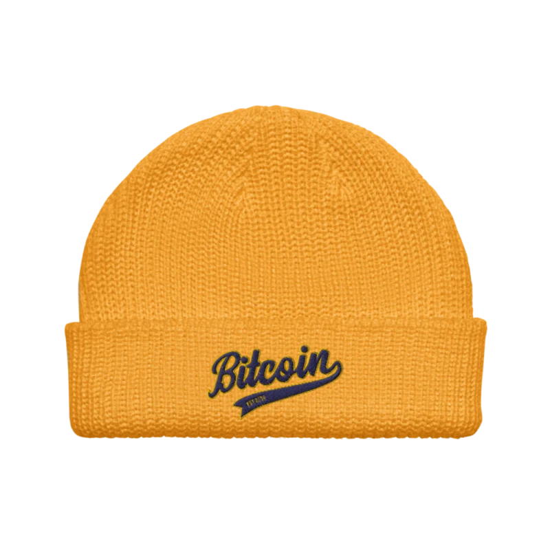 Bitcoin Baseball Fisherman Beanie