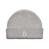 Bitcoin Heather Grey Fisherman Beanie