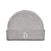 Bitcoin Heather Grey Fisherman Beanie