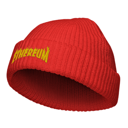 Ethereum: Flames Edition Fisherman Beanie