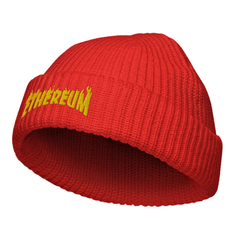 Ethereum: Flames Edition Fisherman Beanie