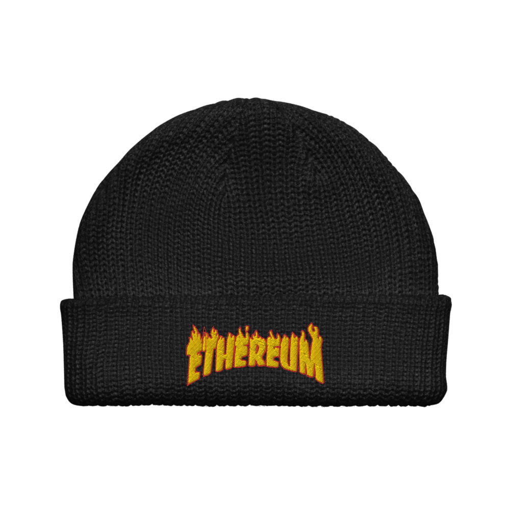 Ethereum: Flames Edition Fisherman Beanie