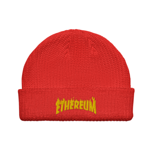 Ethereum: Flames Edition Fisherman Beanie
