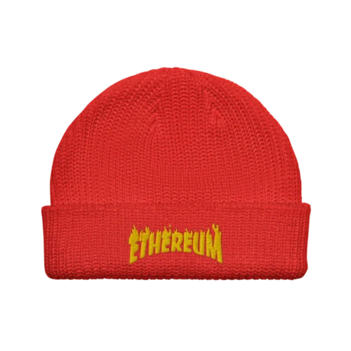 Ethereum: Flames Edition Fisherman Beanie