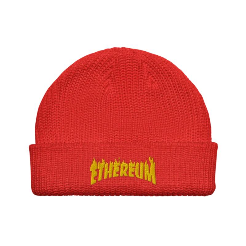 Ethereum: Flames Edition Fisherman Beanie