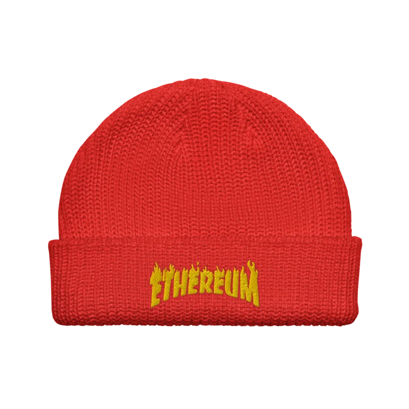 Ethereum: Flames Edition Fisherman Beanie