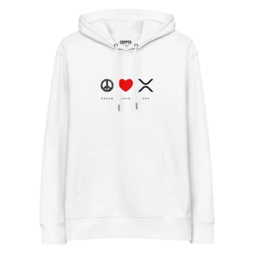 PEACE LOVE XRP Premium Hoodie