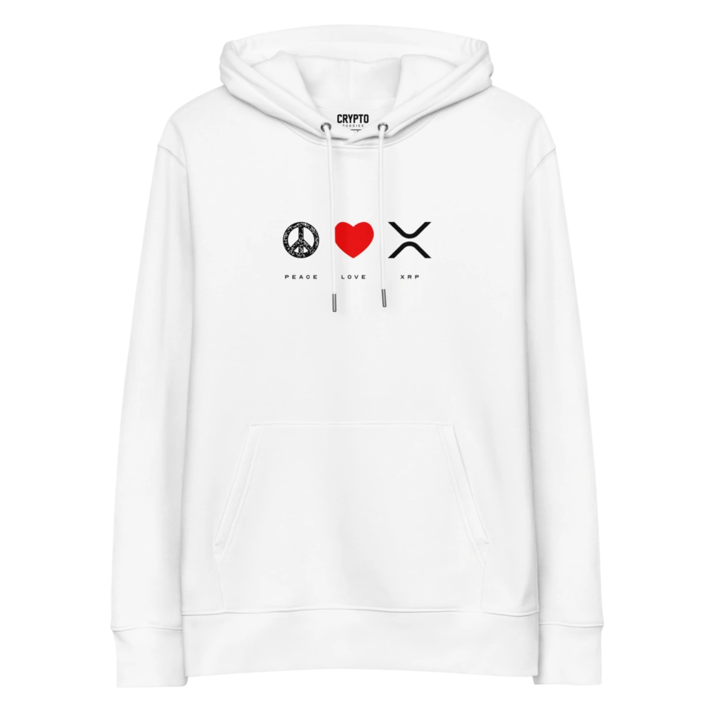 PEACE LOVE XRP Premium Hoodie