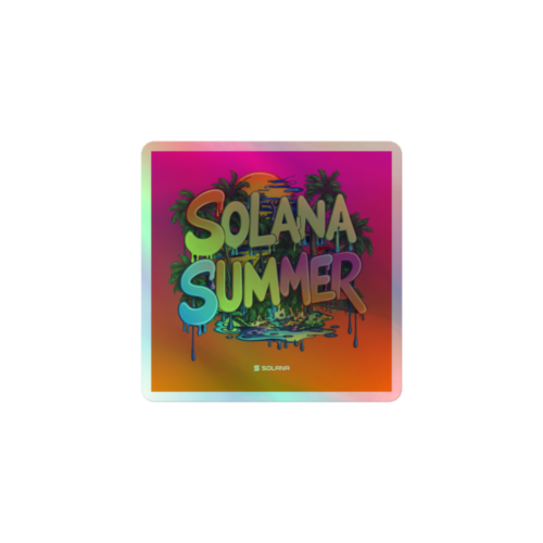Solana Summer Holographic Sticker