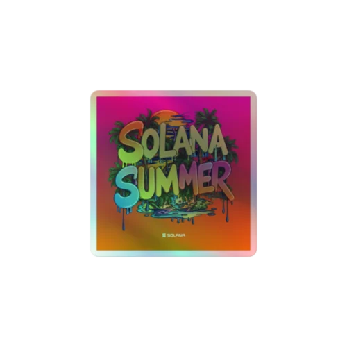 Solana Summer Holographic Sticker