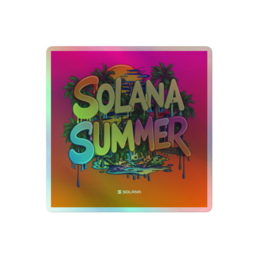 Solana Summer Holographic Sticker