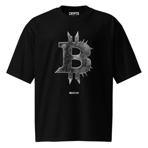 Spiked Bitcoin Oversized T-Shirt