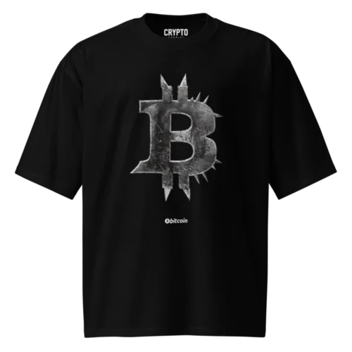 Spiked Bitcoin Oversized T-Shirt