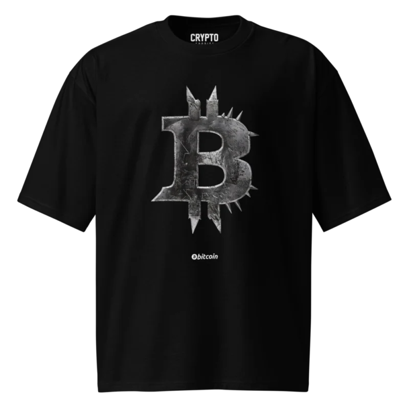 Spiked Bitcoin Oversized T-Shirt