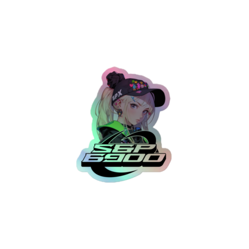SPX6900 Anime Girl Holographic Sticker
