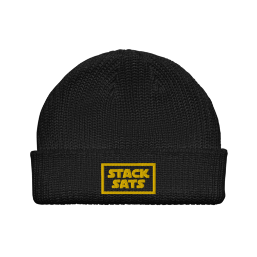Stack Sats Fisherman Beanie